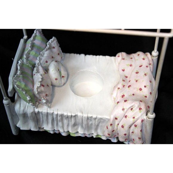 Yankee Candle Hanging Tart Warmer Bowl 4 Poster Bed Tea Light Shabby Cottage - Picture 7 of 11